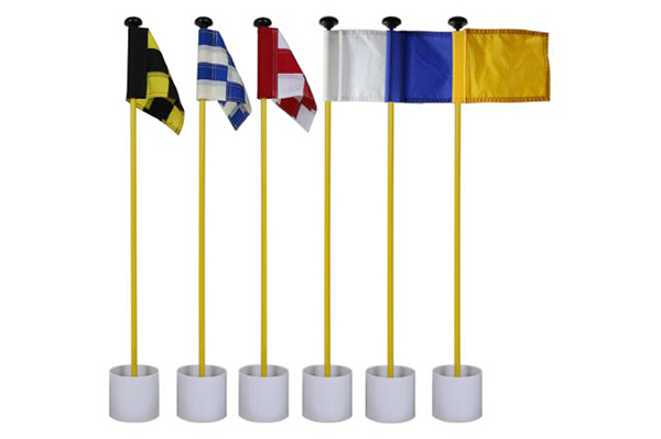 Golf flag poles