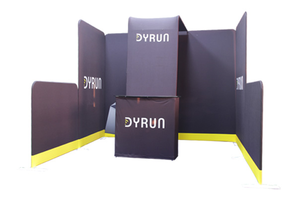 3x3m top sale fabric booth/with closing door